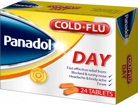 Panadol Cold + Flu Day, 24 Caplets