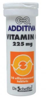 Additiva Vitamin C 225mg Orange Effervescent Tablet 10's