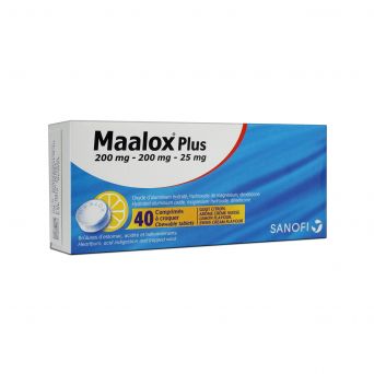 Maalox Plus Suspension Tablets