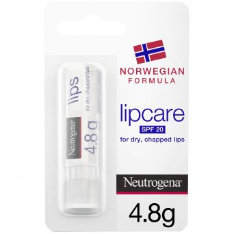 Neutrogena Lip Balm, Norwegian Formula, Moisturising Spf20, 4.8gr