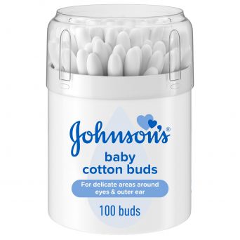 Johnson's Baby Cotton Buds, Box of 100 Sticks