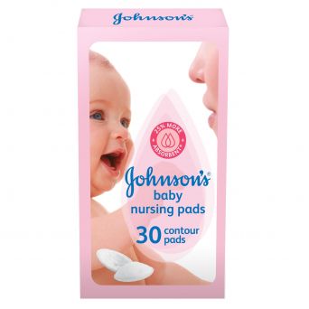Johnson's Baby Nursing Pads, Pack of 30 Contour Pads