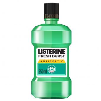 Listerine Mouthwash, Fresh Burst, 250ml