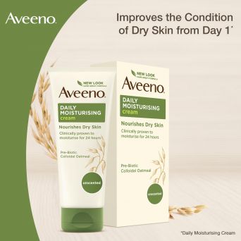 Aveeno Body Cream, Daily Moisturising, Dry & Sensitive Skin, 100ml