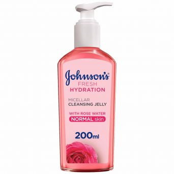 Johnson's Face Cleanser, Fresh Hydration, Micellar Cleansing Jelly, Normal Skin, 200ml