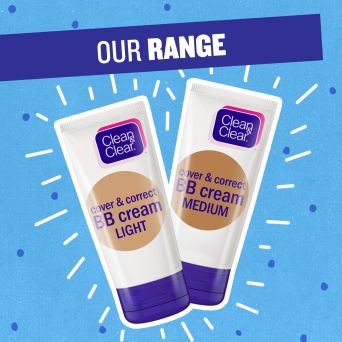 Clean & Clear BB Cream, Cover & Correct, Light, 50ml