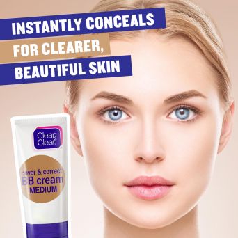 Clean & Clear BB Cream, Cover & Correct, Medium 50ml