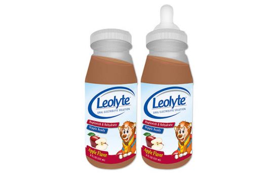 Leolyte Apple Oral Solution 4 bottles of 237 ml