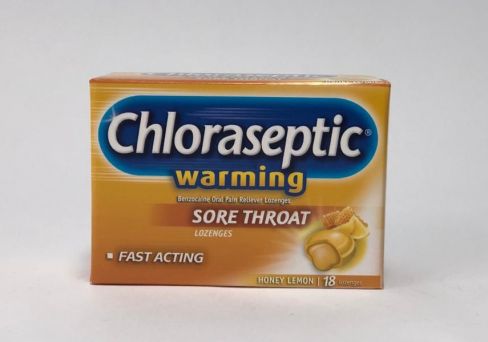 Chloraseptic Warming Honey Lemon Liquid Center Lozenges