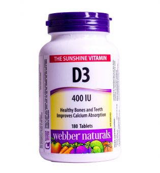 Vitamin D3 400iu 180's
