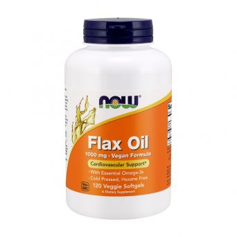 Now Flax Oil 1000 mg High Lignan 120 Softgels