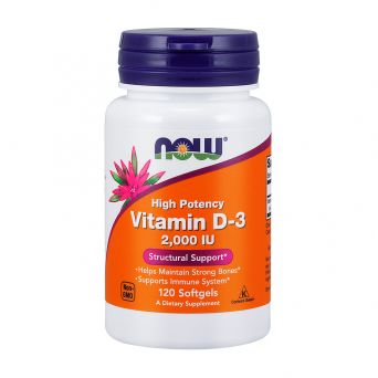 Now Vitamin D-3 2,000iu 120 Softgels