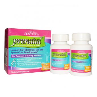 21st Century Prenatal Multivitamin + DHA 60 + 60 Tablets + Softgels