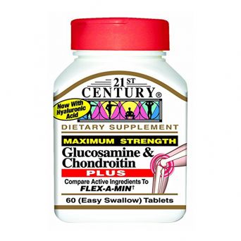 21st Century Glucosamine Chondroitin Plus 60 Tablets