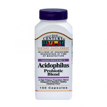 21st Century Acidophilus Probiotic Blend High Potency 150 Capsules