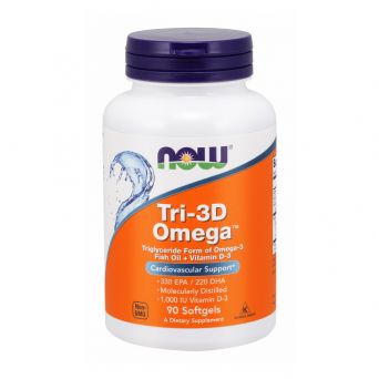 Now Tri-3D Omega 90 Softgels