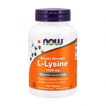 Now Foods L-Lysine, Double Strength 1,000mg 100 Tablets