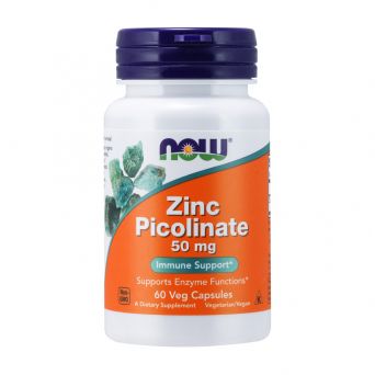 Now Foods Zinc Picolinate 50mg 60 Veg Capsules