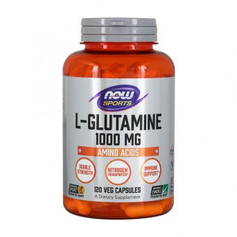 Now Sports, L-Glutamine, Double Strength 1000mg 120 Capsules