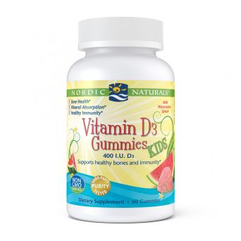 Nordic Naturals, Vitamin D3 Gummies Kids, 60 Gummies