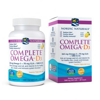 Nordic Naturals, Complete Omega-D3, 60 Softgels