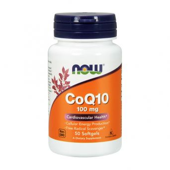 Now Foods CoQ10 100 mg 50 Softgels