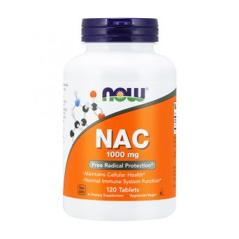 Now Foods NAC 1000mg 120 Tablets