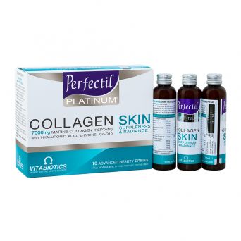 Vitabiotics Perfectil Platinum Collagen Skin Drink 10 Bottles X 50ml