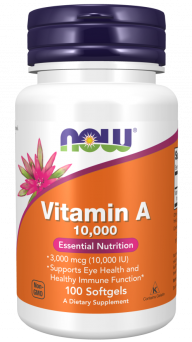 Now Vitamin A 10000 Softgel 100's