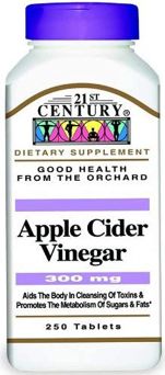 21st Century Apple Cider Vinegar 300mg Tablet 250's