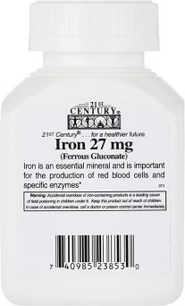 21st Century Iron 27 mg Tablet 30's