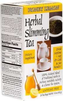 21st Century Herbal Slimming Tea Honey Lemon 24 Bags
