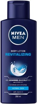 Nivea Men Revitalizing Body Lotion, Vitamin E, Normal Skin, 250 ml