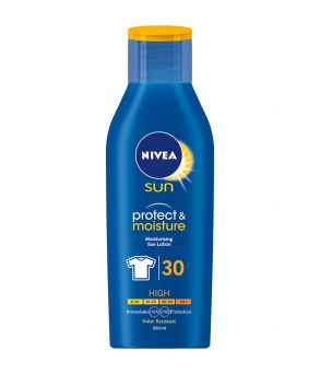 Nivea Sun Protect & Moisture Sun Lotion, UVA & UVB Protection, SPF30, 200ml