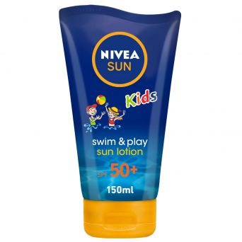 Nivea Sun Kids Swim & Play, UVA & UVB Protection Lotion, SPF50+, 150ml