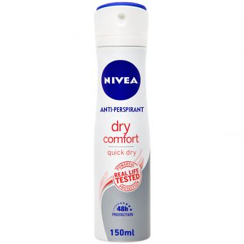Nivea Dry Comfort, Antiperspirant for Women, Quick Dry, deodorant Spray 150ml