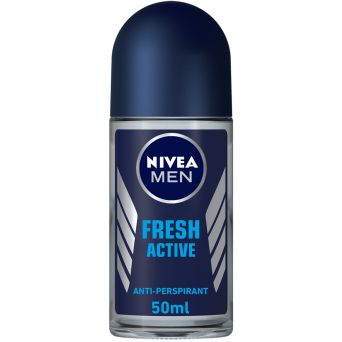 Nivea Men Fresh Active, Antiperspirant for Men, Fresh Scent, deodorant Roll-on 50ml
