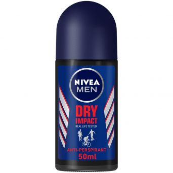 Nivea Men Dry Impact, Antiperspirant for Men, deodorant Roll-on 50ml