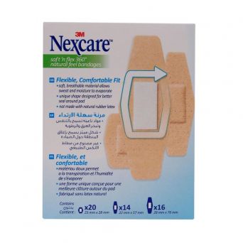 3M Nexcare Soft 'N Flex Bandages 50's