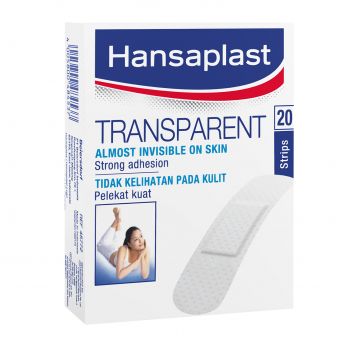 Hansaplast Transparent Plasters, Strong Adhesion, 20 Strips