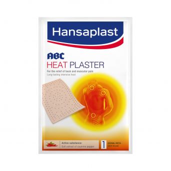 Hansaplast ABC Heat Plaster, Relief of Back and Muscular Pain, 1 Strip (22cm x 14cm)