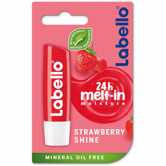 Labello Lip Care, Moisturizing Lip Balm, Strawberry Shine, 4.8gr