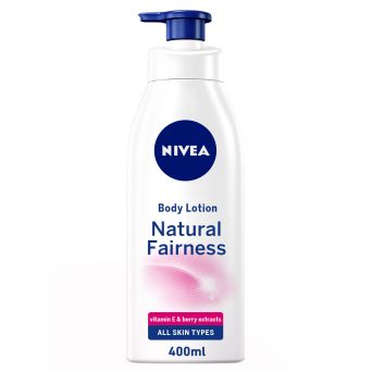 Nivea Natural Fairness Body Lotion, Liquorice & Berry, All Skin Types, 400ml