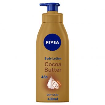 Nivea Cocoa Butter Body Lotion, Vitamin E, Dry Skin, 400ml