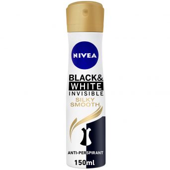 Nivea Black & White Invisible Silky Smooth, Antiperspirant for Women, deodorant Spray 150ml