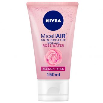 Nivea Micellar Rose Water Face Wash, All Skin Types, 150ml