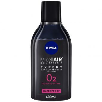 Nivea Micellar Expert Waterproof Face & Eye Makeup Remover, 400ml