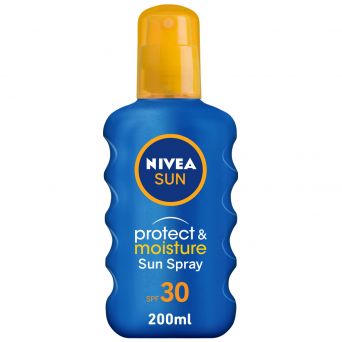 Nivea Sun Protect & Moisture Sun Spray, UVA & UVB Protection, SPF30, 200ml
