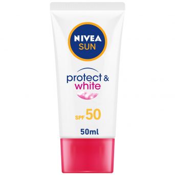 Nivea Sun Protect & White Sun Cream, SPF50, Tube 50ml