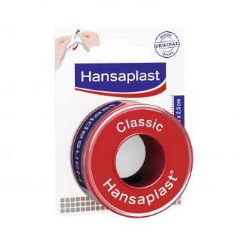 Hansaplast Classic Fixation Tape, Strong Adhesion, 1 Tape (5m x 2,5cm)